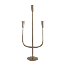 Load image into Gallery viewer, Hand Forged Metal Candelabra with Antique Finish
