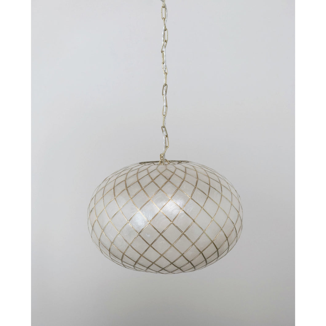 Round Capiz Pendant Lamp