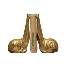 Load image into Gallery viewer, Cast Iron Snail Bookends
