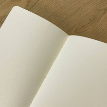 Load image into Gallery viewer, Open notebook with dot grid on a wooden surface
