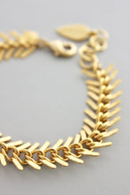 Load image into Gallery viewer, 18k gold plated fishtail bracelet 
