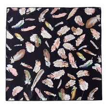 Load image into Gallery viewer, Marlan Black Feather Print Scarf
