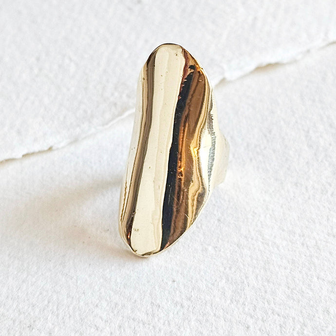 Brass Shield Ring