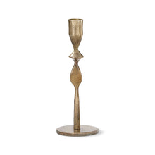 Load image into Gallery viewer, candlestick holder in antique gold
