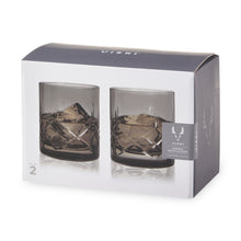 Load image into Gallery viewer, Admiral Crystal Rocks Glasses in Smoke Set of 2
