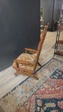 Load and play video in Gallery viewer, Antique Victorian Platform Rocker
