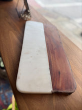 Load image into Gallery viewer, Rustic Wood &amp; Marble Serving Board
