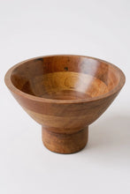 Load image into Gallery viewer, Wooden bowl on a white background
