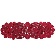 Load image into Gallery viewer, Hand Woven Jute Table Runner - Red
