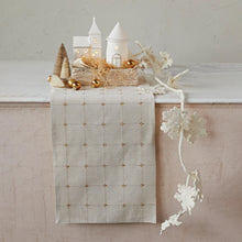 Load image into Gallery viewer, Metallic Gold and Cream Table Runner
