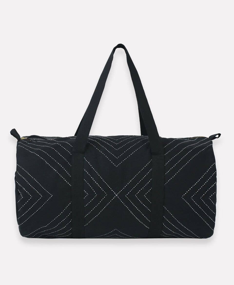 Arrow-Stitch Weekender Duffel Bag