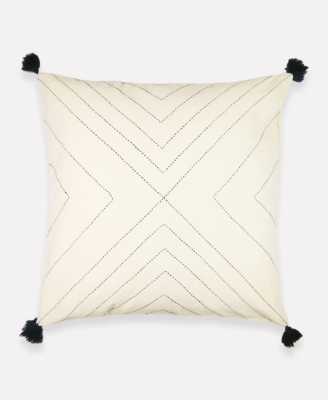 Geometric Throw Pillow Cover - Bone