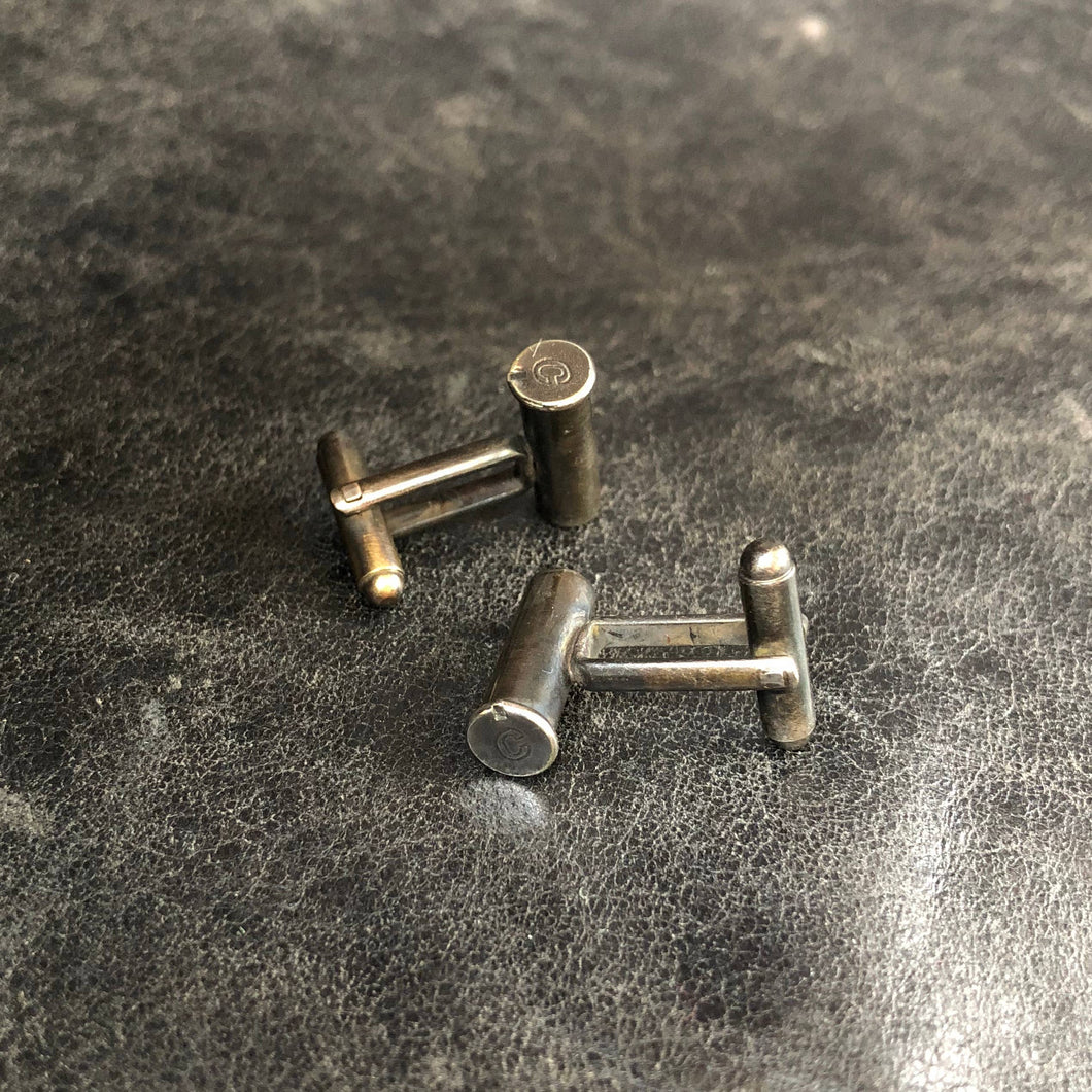 TEX COLLECTION: Bullet Cuff Links - Antique Silver