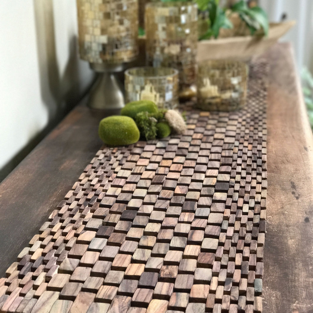 Teak & Rosewood Table Runners (53 x 12