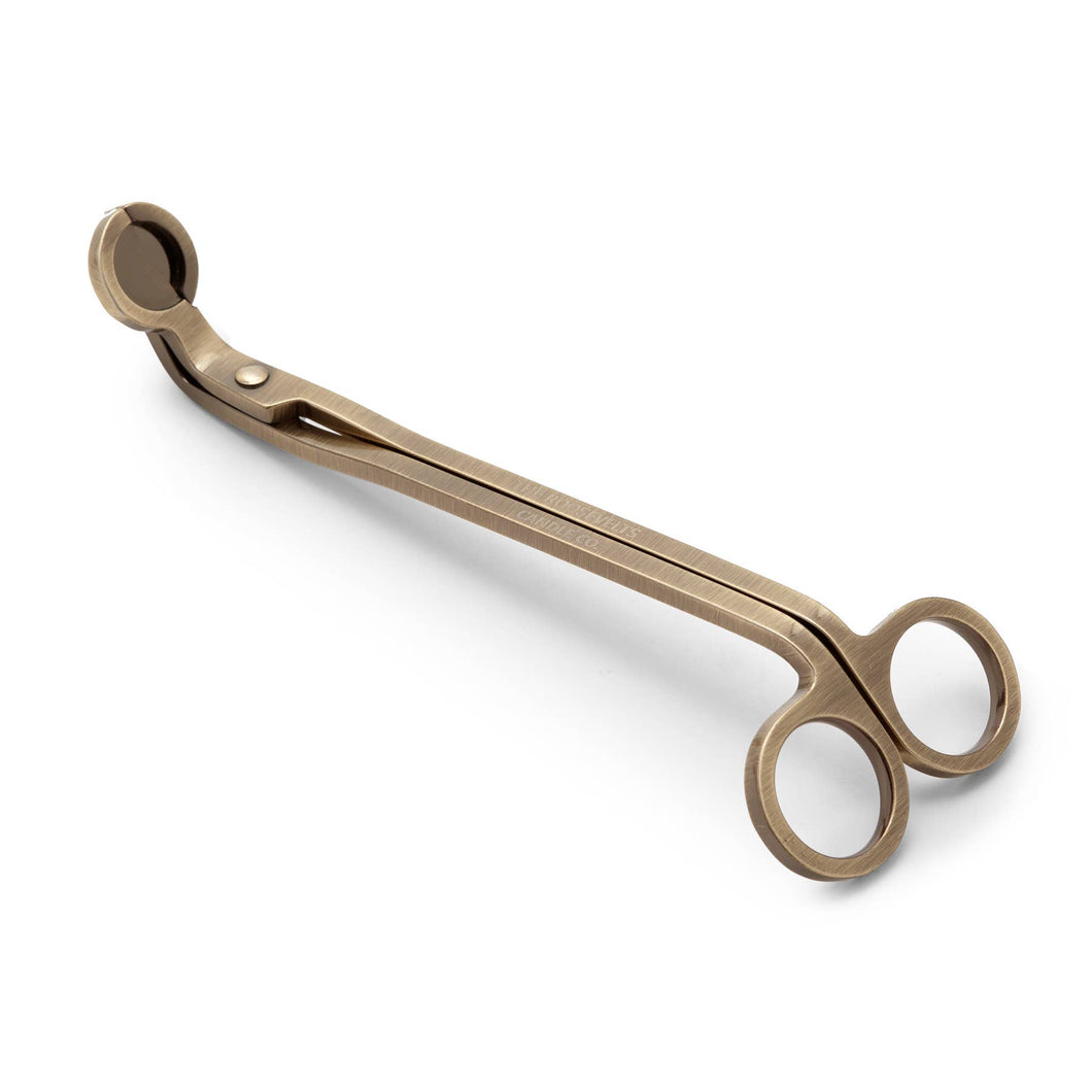 aged brass candle wick trimmer