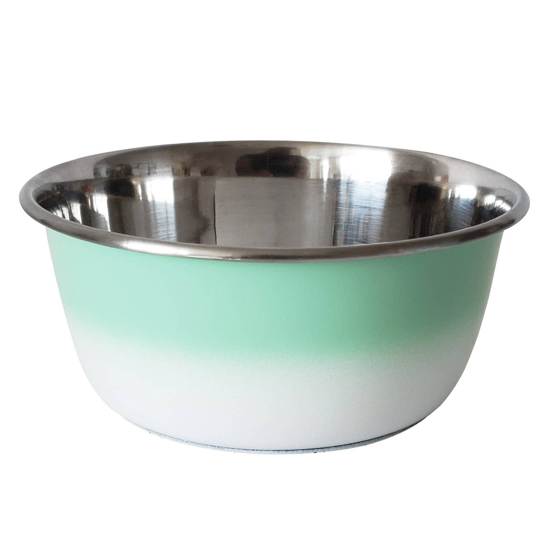 Stainless Steel Deep Dog Bowl - Mint Green (32 oz)