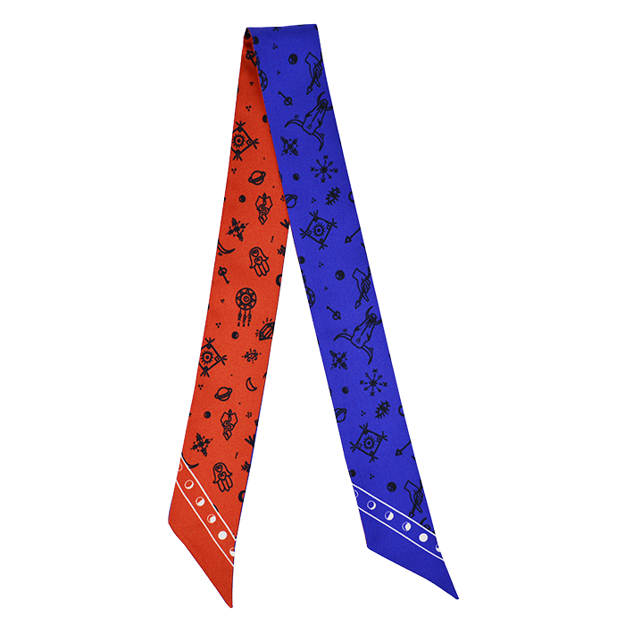 Amulet Silk Flaco -  Orange/Blue