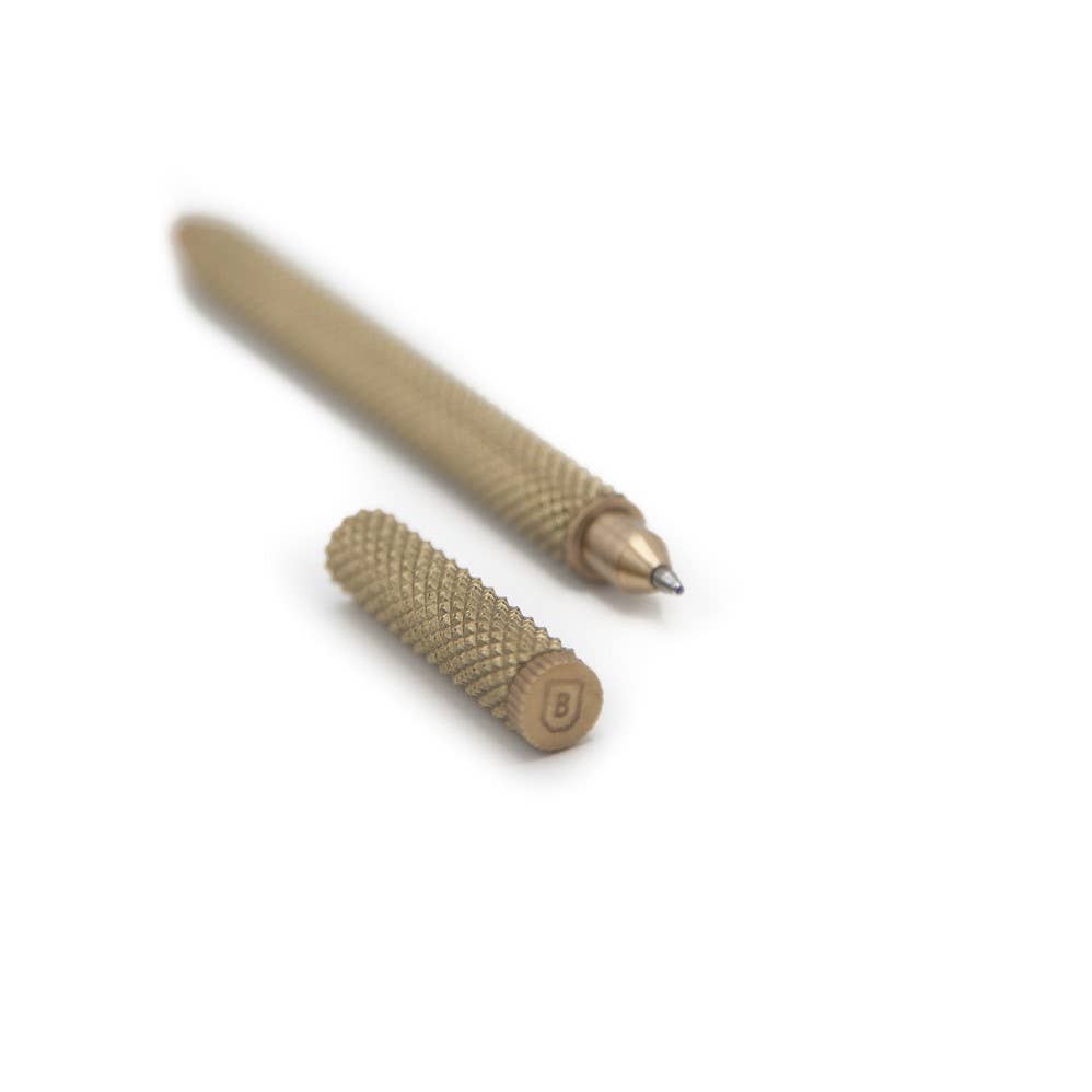 Brass Pen Knurled