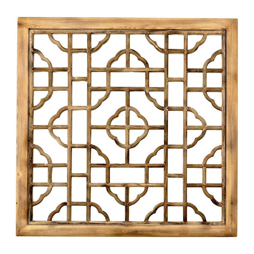 Chinese Wooden Screen - Square