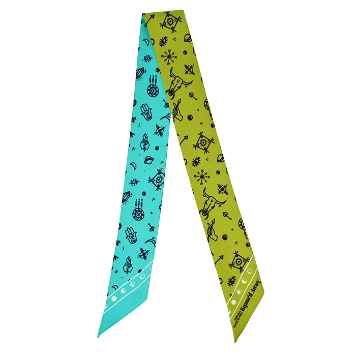 Amulet Silk Flaco -  Turquoise/Lime