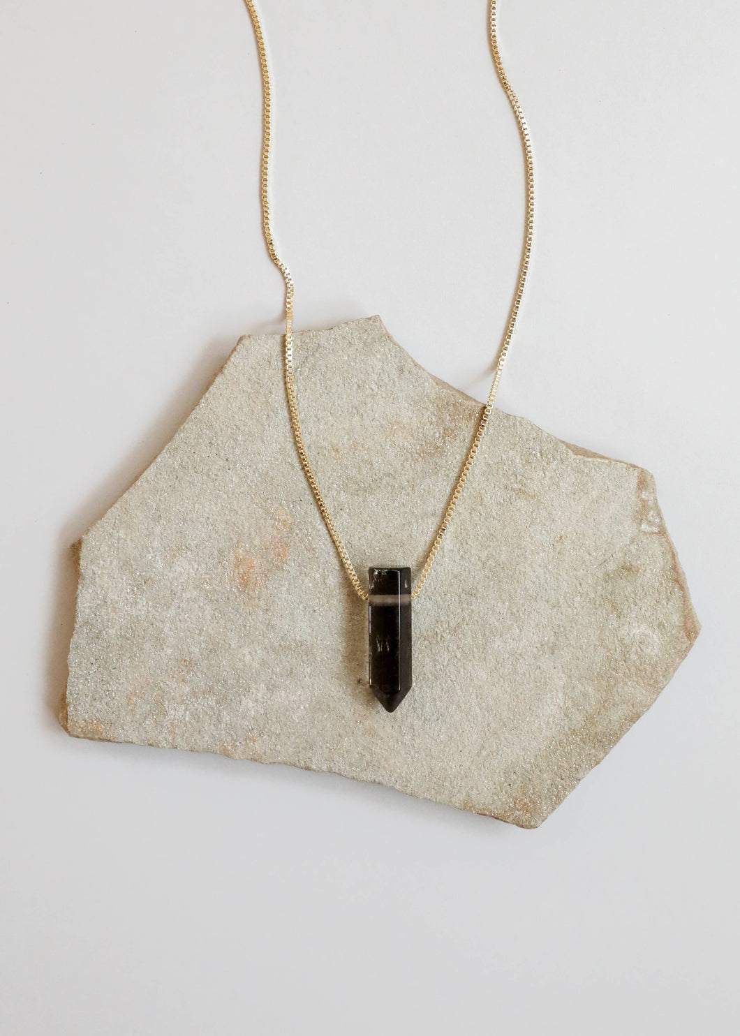 Smoky Quartz Point Necklace