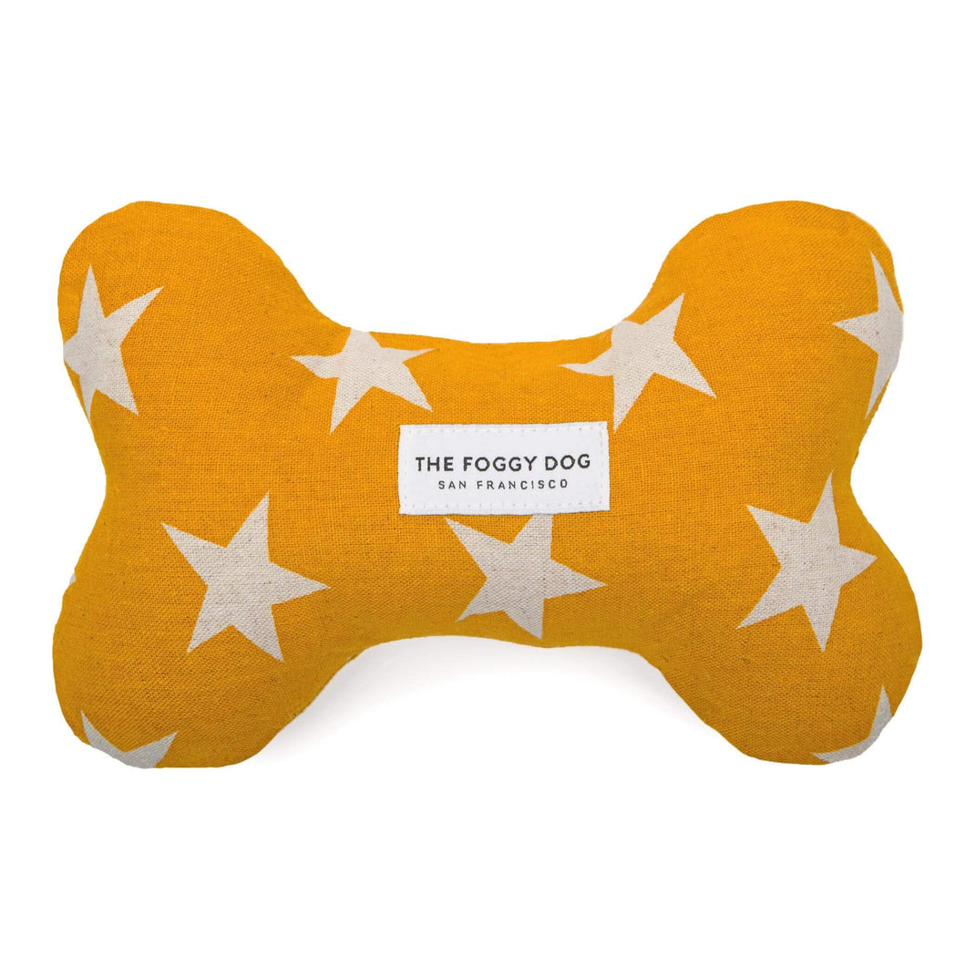 Gold Stars Dog Squeaky Toy