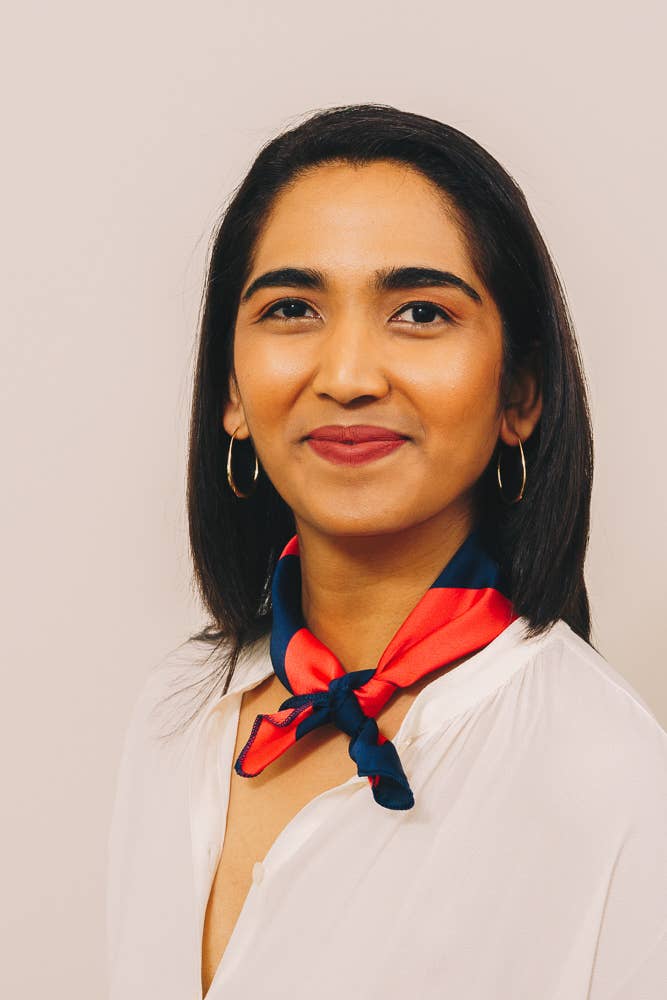 Marlan Scarf | Red and Navy