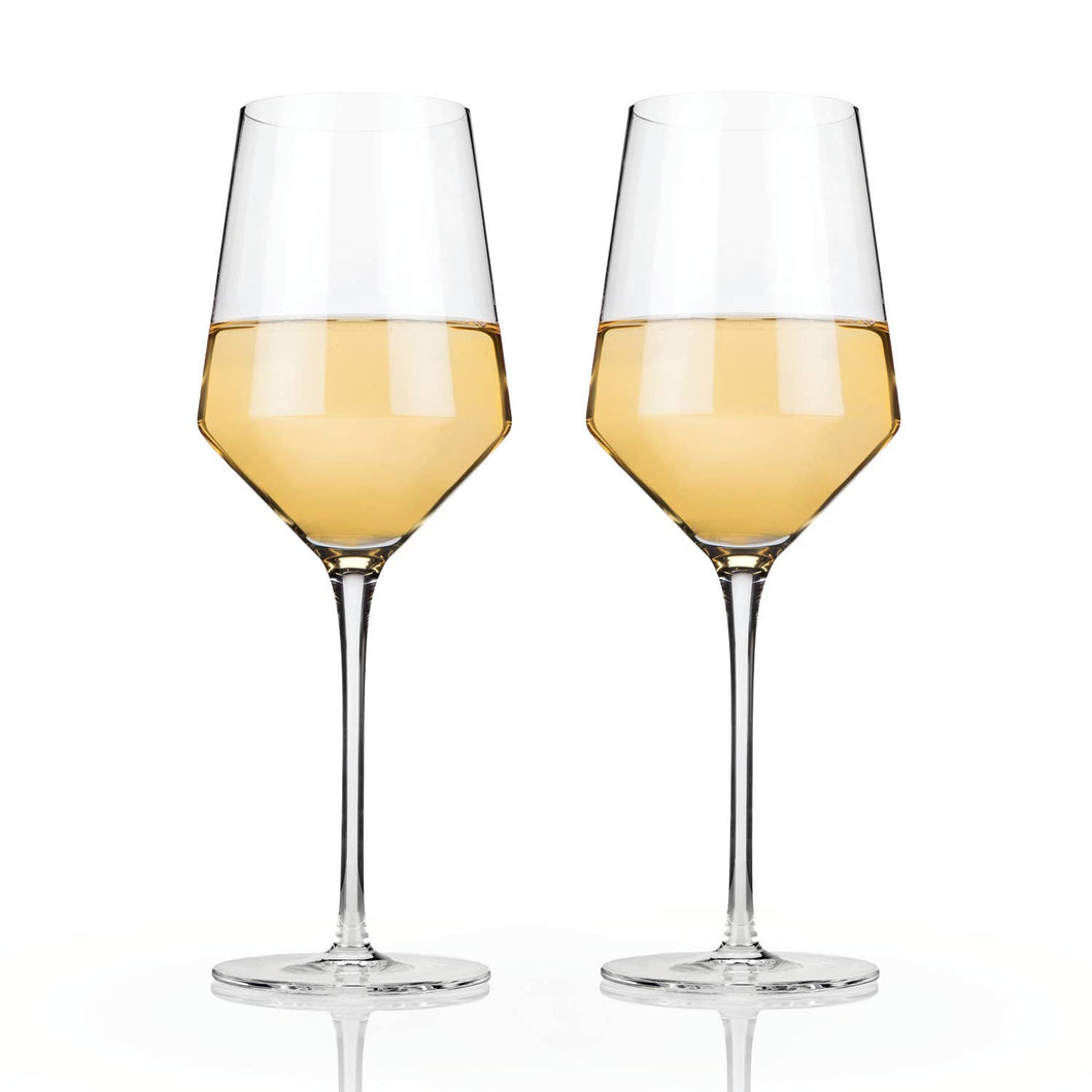 Raye Crystal Chardonnay Glasses (Set of 2)by Viski
