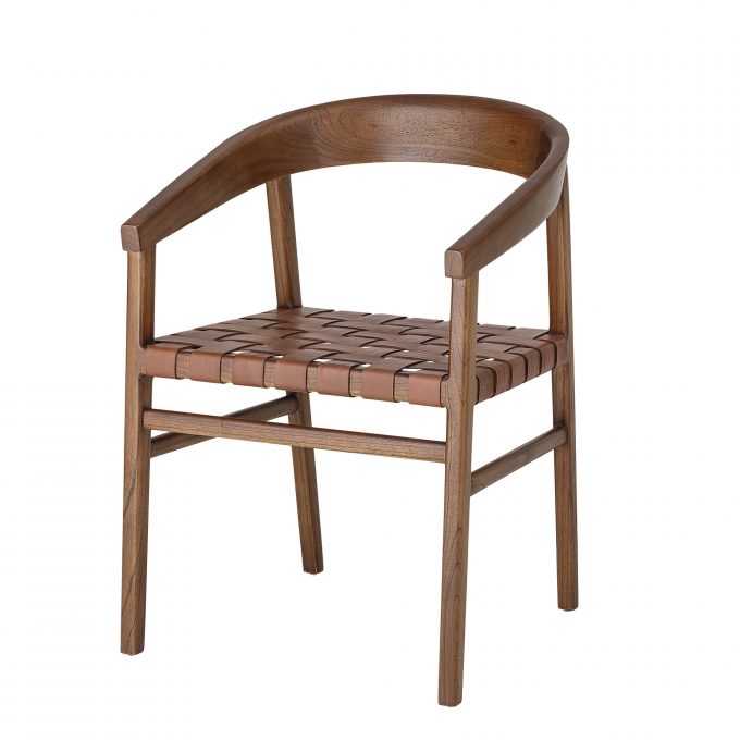Cedar Wood and Woven Leather Chair