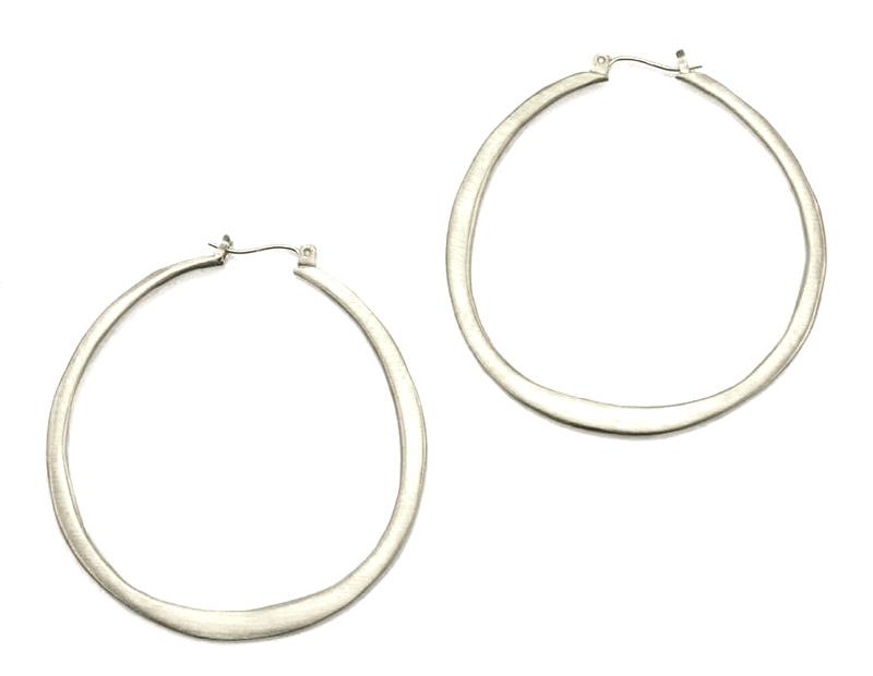 Large Oval Hoop Earrings
