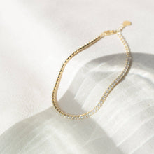 Load image into Gallery viewer, Aurora Thin Gold Tennis Bracelet
