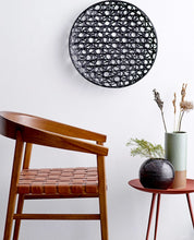 Load image into Gallery viewer, Cedar Wood and Woven Leather Chair
