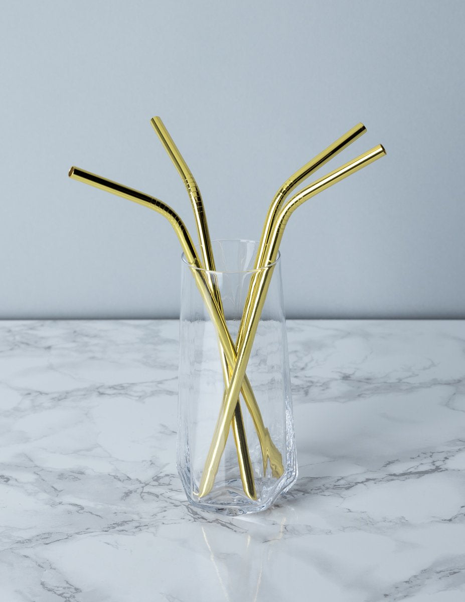 Gold Cocktail Straws