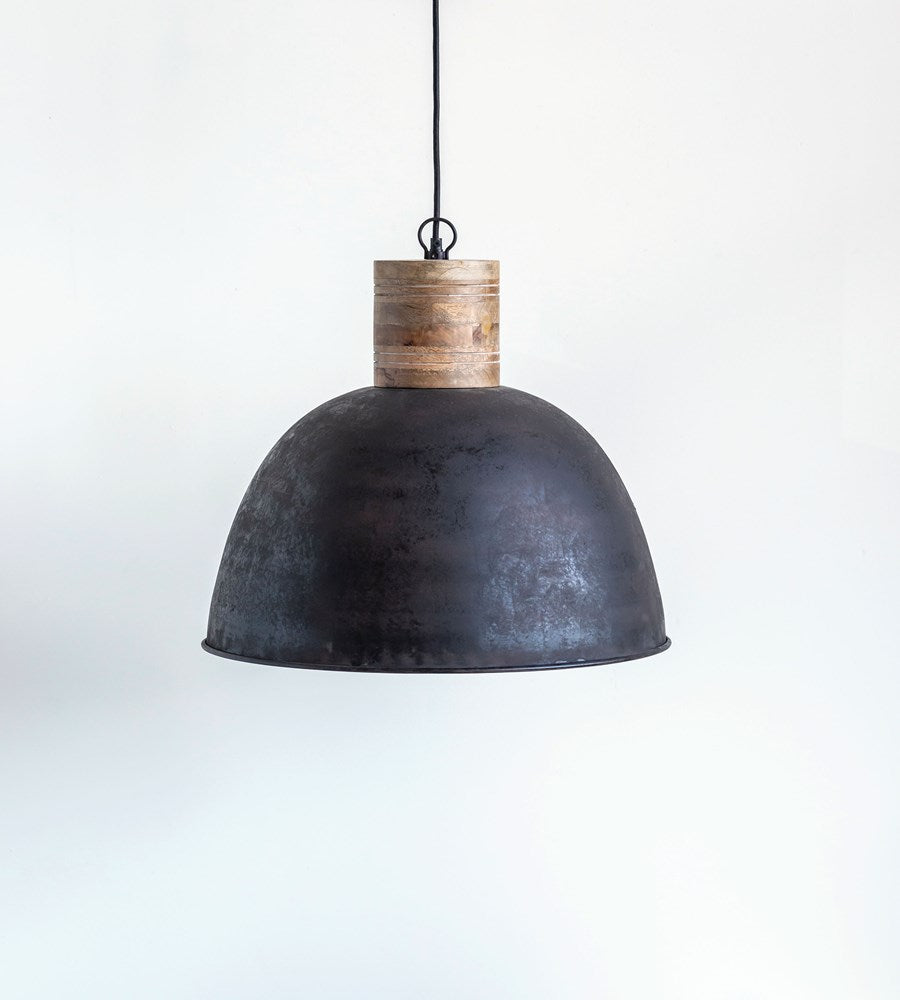 Pendant Lamp - Black Dome