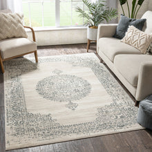 Load image into Gallery viewer, Ivory Distressed Persian Rug
