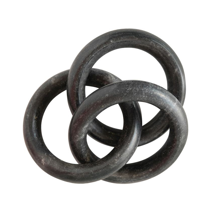 Marble Circle Chain, Black