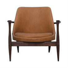 Load image into Gallery viewer, Leather Lounge Chair with Wood Frame
