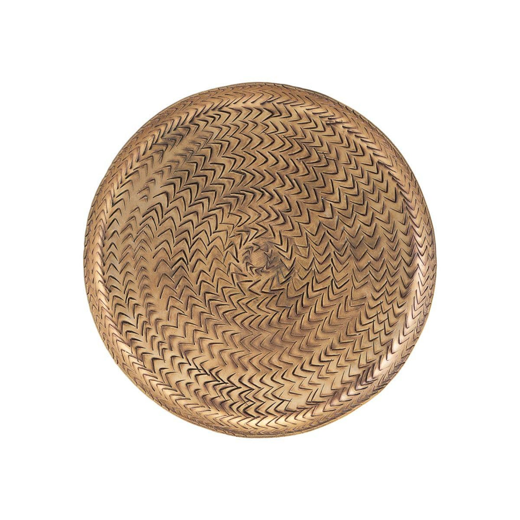 Rattan Tray in Brass - Large