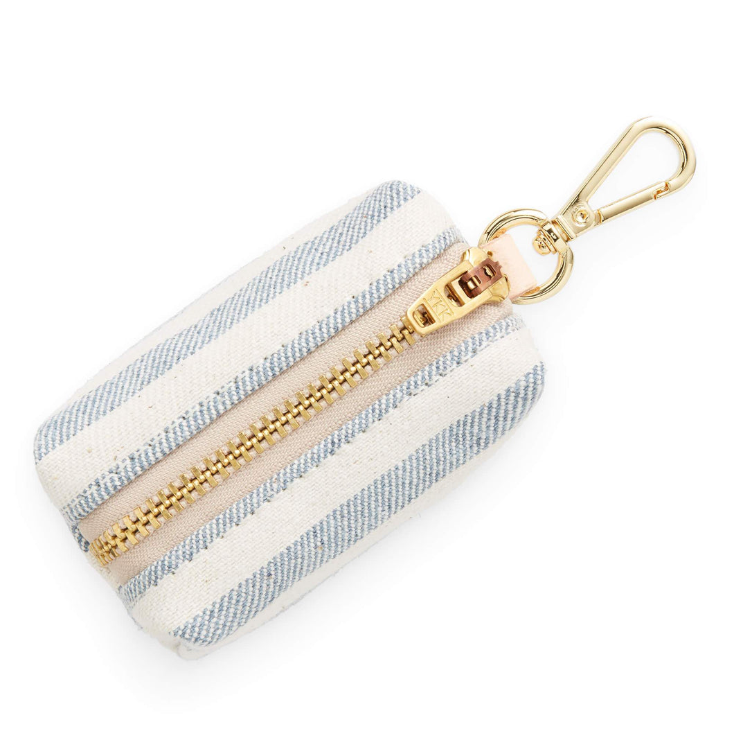 Upcycled Denim Stripe Waste Bag Dispenser