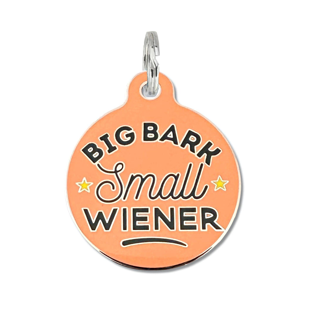 Big Bark Small Wiener - Dog Collar Charm