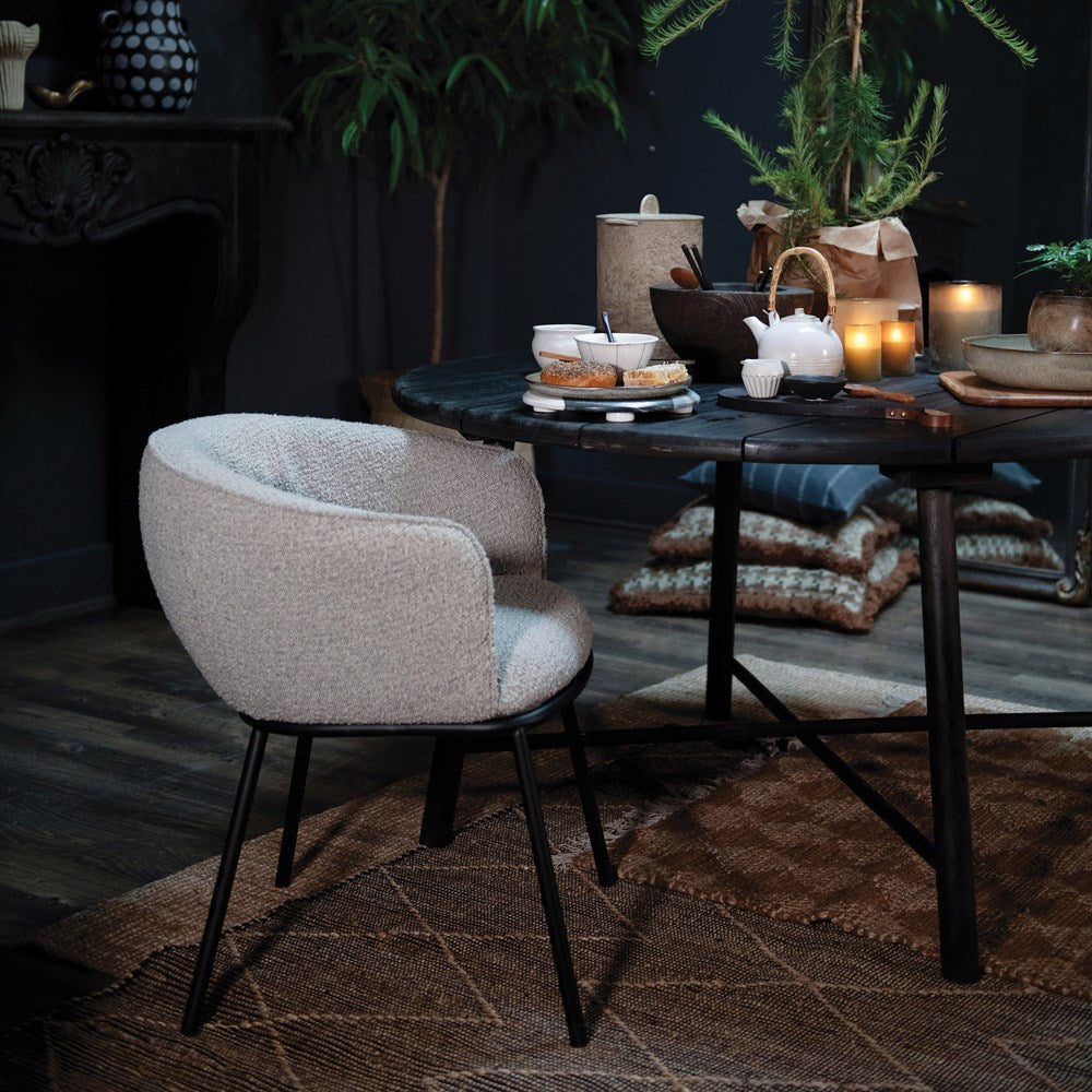 Boucle Upholstered Chair