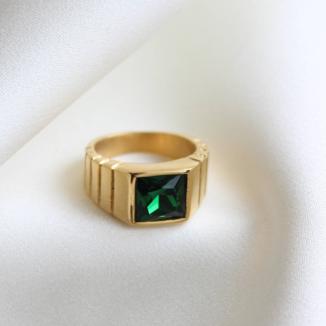 Signet Rings - Emerald