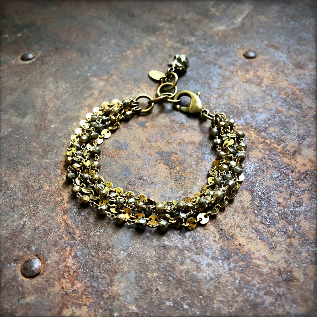 faceted pyrate bracelet 