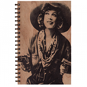 Cowgirl Wood Notebook
